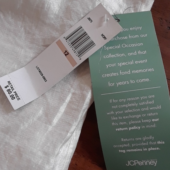 London Style SALE NWT white ruffle dress sz 12 - Picture 5 of 8